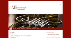 Desktop Screenshot of kammerchor-porta.de