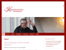 Tablet Screenshot of kammerchor-porta.de